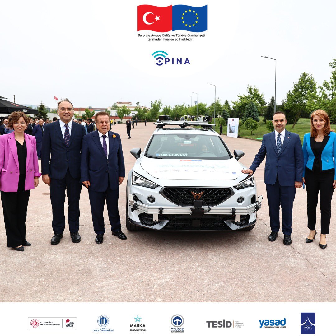 OpinaProject's tweet photo. OPINA Açılış Töreni Gerçekleşti! 🎉
Türkiye’nin ilk #otonom araç geliştirme ve test platformu #OPINA, 9 Mayıs 2024 tarihinde Sanayi ve Teknoloji Bakanımız Sn. Mehmet KACIR’ın katılımıyla İstanbul Okan Üniversite’sinde gerçekleşen töreni ile hizmete açıldı. https://t.co/dC8HUMF7Hl