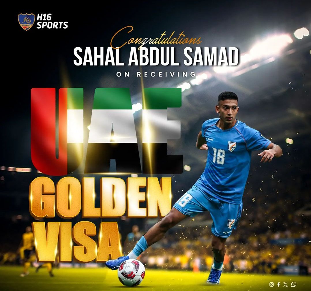 . @sahal_samad has been granted with prestigious UAE Golden Visa