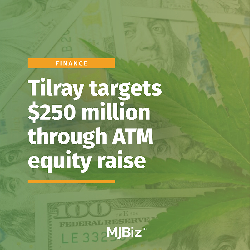 Canadian #cannabis and beverage alcohol company Tilray Brands is preparing for marijuana reform in the U.S. with plans to raise up to $250 million through an at-the-market (ATM) equity program. More to the story here: shorturl.at/hxaJG (Photo by Evgeniy/stock.adobe.com)