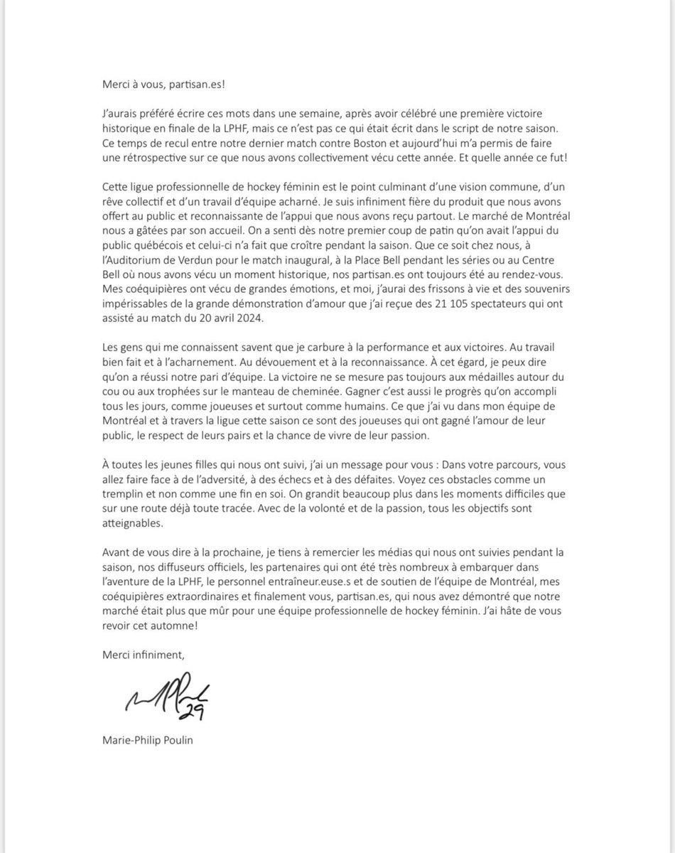 Une lettre de notre capitaine

A letter from our captain