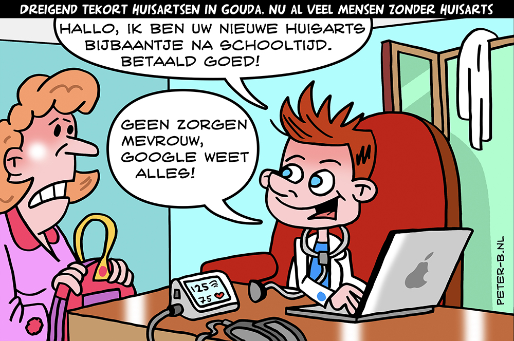 Er dreigt een groot tekort aan huisartsen in Gouda. Een aantal gaat met pensioen de komende jaren. Een opvolger vinden is lastig.