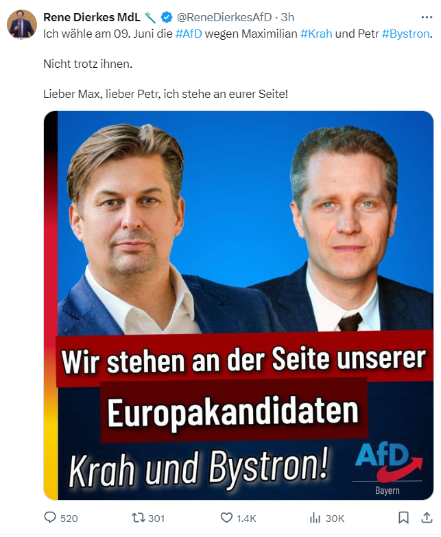 #AfD #MdL Rene #Dierkes reitet gleich 2 tote Pferde. 😂🍿