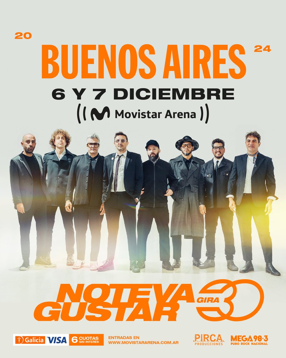 Ya está habilitada la venta general con todos los medios de pago para los shows del 6 y 7 de diciembre en el Movistar Arena de Buenos Aires!! 🙌🇦🇷 ¡Nos vemos ahí! 🎫 Entradas en movistararena.com.ar/show/6f471080-…