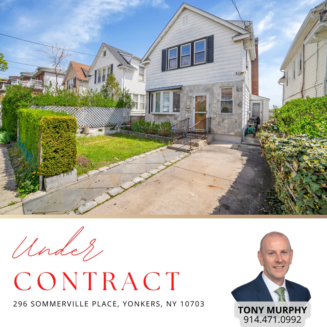296 Sommerville Place, Yonkers is in contract! Yours could be next.

Looking to sell your home? Call today for your FREE no obligation home market valuation (914) 471-0992.

#housingmarket #realestatemarket #househunting #realestateguide #realestateexpert #realestatehelp