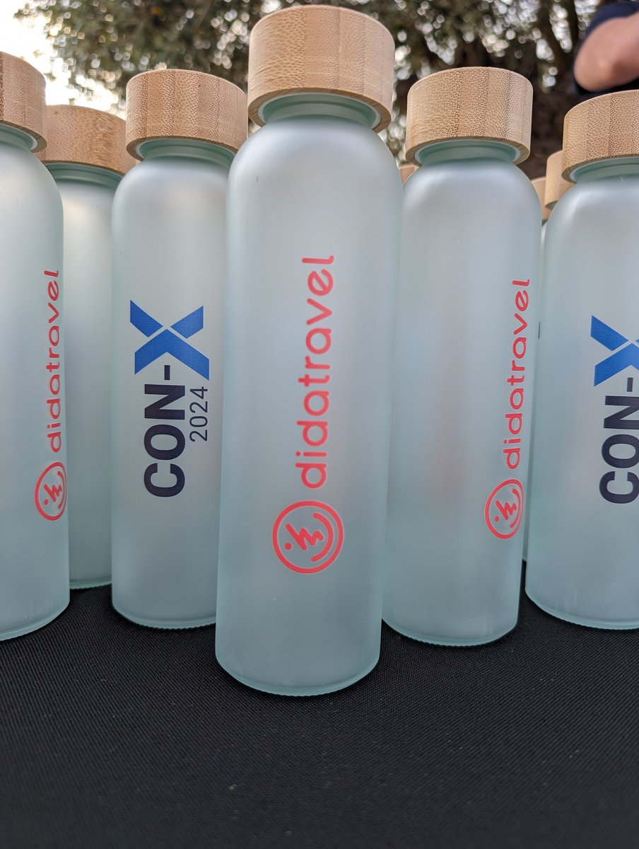 Thank you DidaTravel for the Con-X water bottles for all participants. This way they can stay hydrated throughout the day #conx2024 #afterx2024 #connections #travel #tech #industry #networking #conference #Mallorca #B2B #speakers #sponsors #tourism #B2B