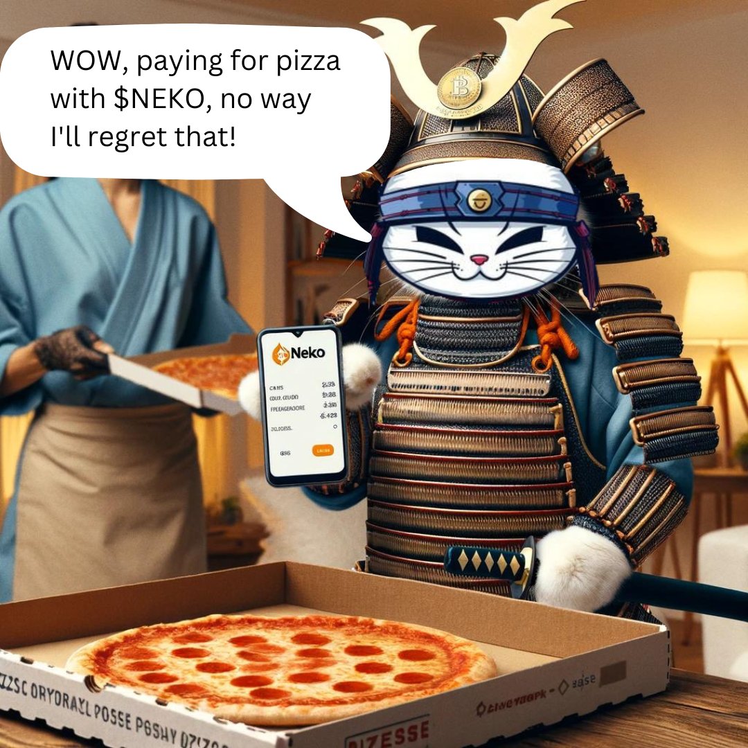 Happy #bitcoinpizzaday !!! 🍕🍕

How will you be paying for your pizza today?
A. Bitcoin
B. Fiat
C. $NEKO

I am sure no one will be choosing C😹🙀