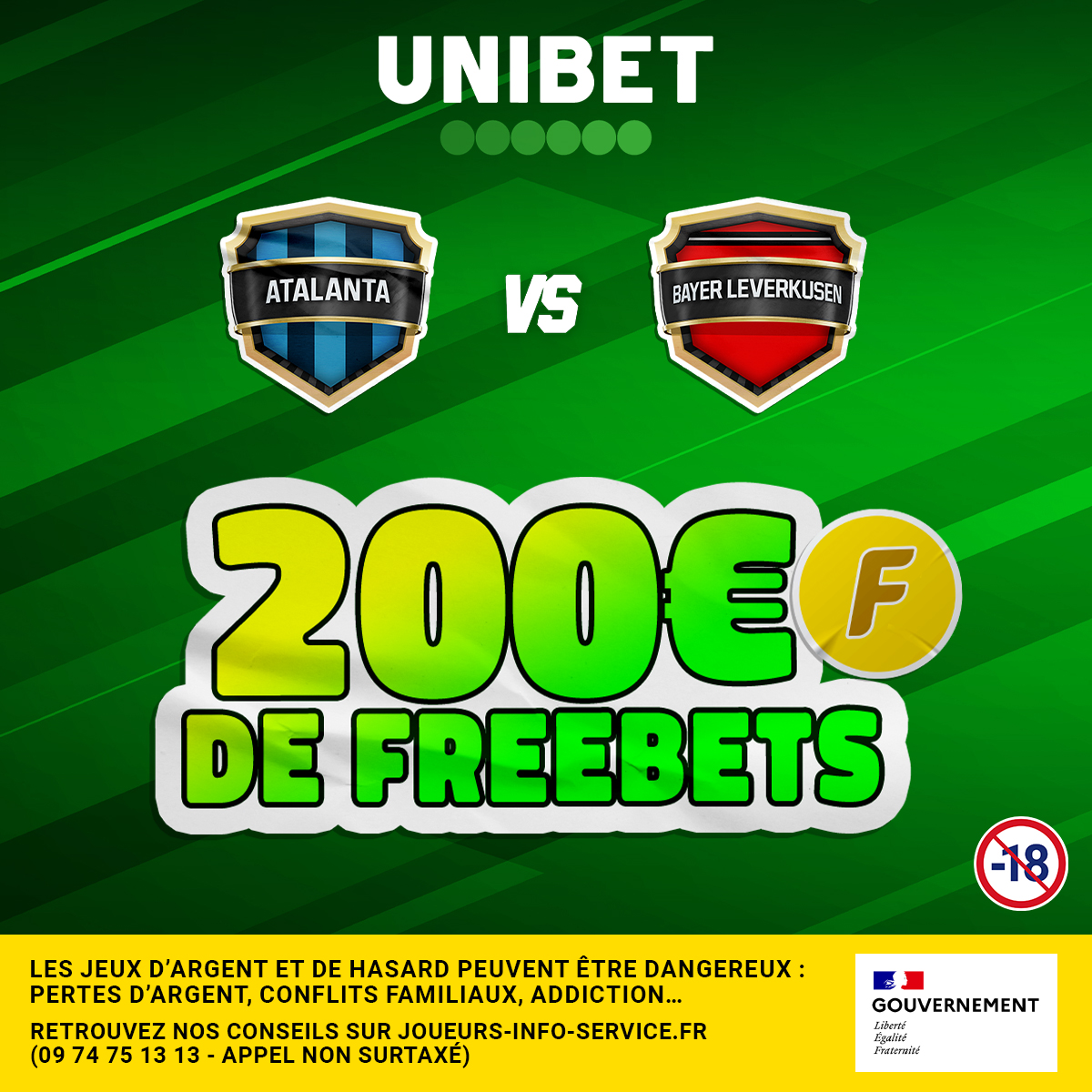 UnibetFrance's tweet image. 🤑 Freeeeebets ! Combien de buts seront inscrits dans la finale d'Europa League ? 10 x 20€ à gagner dans les bonnes réponses 👊

👉 RT/Follow + #FreebetUnibet + ton pseudo.
⏳ Fin du jeu à 21h.
🍀 TAS demain.
