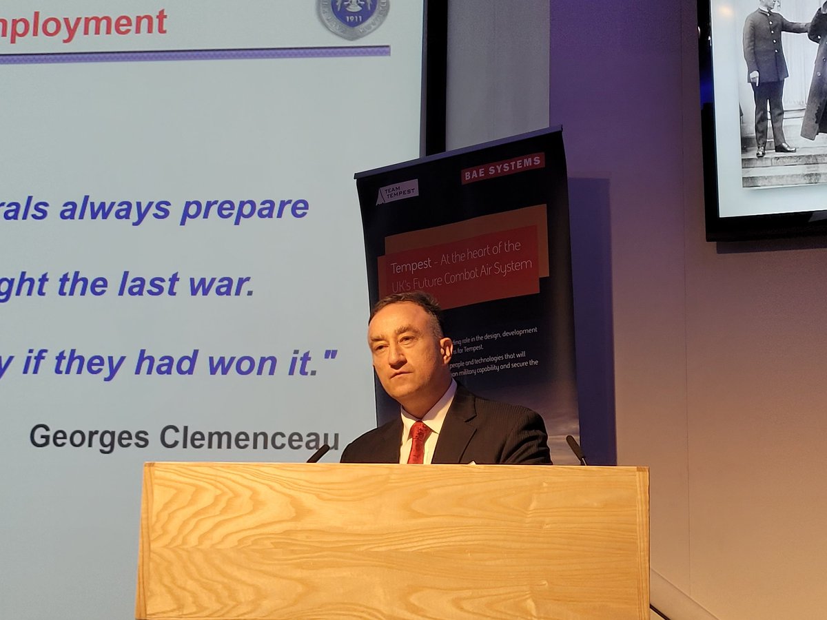 RAeSTimR's tweet photo. Fantastic thought-provoking presentation from Maj Gen Turan, Turkish Air Force on air power challenges here at #FCAS24 https://t.co/j0jXDWLhao