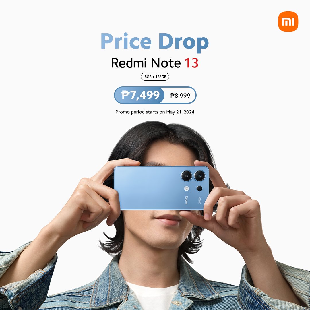 🚨PRICE DROP ALERT 🚨 

Make #EveryShotIconic with the #RedmiNote13 . Treat yourself to something new with amazing features now at a lower price!

Get yours now: 
bit.ly/XiaomiStoresPH…