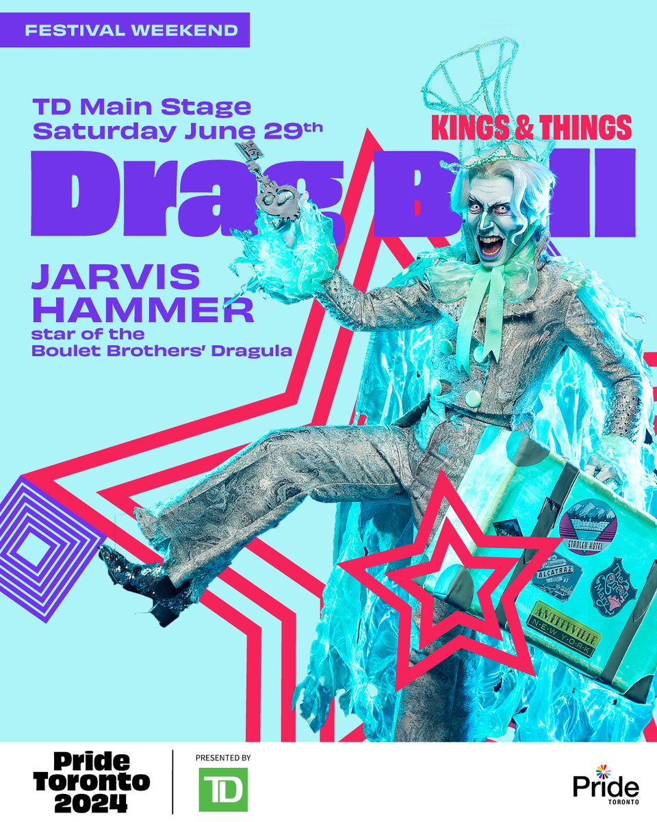 This ghost with the most has haunted drag & comedy shows across the US & now Toronto! Jarvis Hammer, star of the @bouletbrothers Dragula Season 5, joins Kings & Things, a special hour co-curated by Titans & Triple Threat.
#BePrideToronto #PrideToronto2024 #Dragula #JarvisHammer