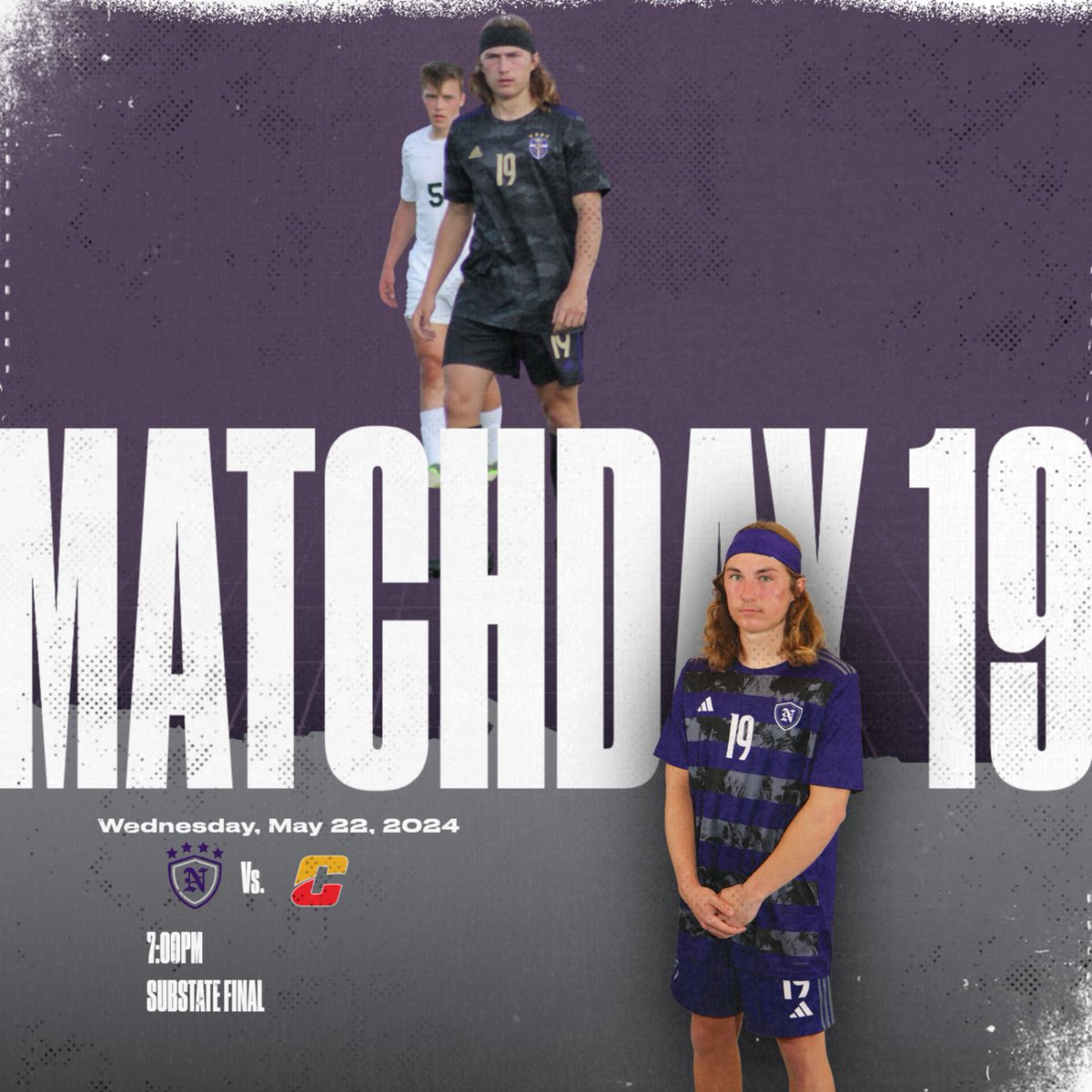 NHSboysSoccer's tweet photo. It's coed matchday 19 ⚽! Warriors host Carlisle in the Substate Final! Winner advances to state!
🗓 Wed, 5/22/24
⏰ 5:00pm girls | 7:00pm boys
📍  Warrior Stadium
🎟 https://t.co/2B6020FJGy
📽https://t.co/seUL5svwmC https://t.co/SkRL0D2uHB