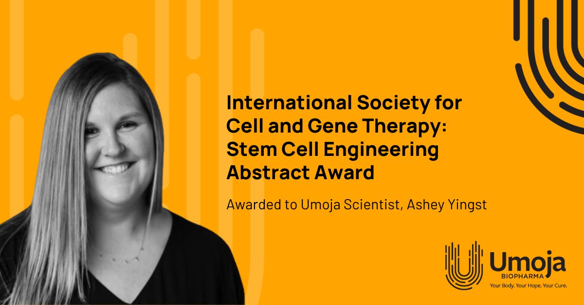 Ashley Yingst's abstract on Synthetic Receptor Enabled Differentiation received the <a href="/ISCTglobal/">ISCT</a> Stem Cell Engineering Abstract Award! This recognition reflects our commitment to advancing "off-the-shelf" #Immunotherapies. More on this prestigious award: bit.ly/3y8QPak