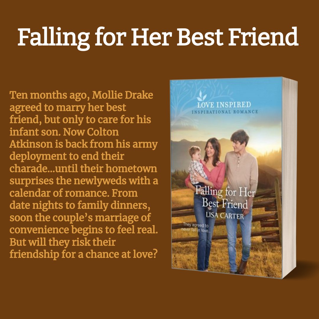 Winner of FALLING FOR HER BEST FRIEND by @LisaCarter27 is ~ Samantha D. Congratulations 🎊

Buy link: amazon.com/dp/1335597417/

Want to w-n free books? Sign up for my newsletter here: bit.ly/3Tepiee

#amwriting #giveaway #newslettersignup
@LoveInspiredBks @HarlequinBooks