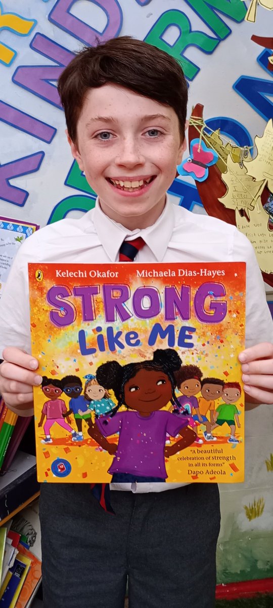 giffnockprimary's tweet image. Our Book Reviewer really loved #StrongLikeMe by @kelechnekoff and @HayesDias He liked that it was about not only being physically strong but mentally too. He recommends it as it can help people understand that being mentally strong is a big part of life. Thanks @PuffinBooks
