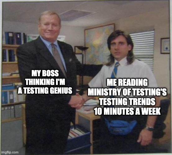 ministryoftest's tweet photo. 📈 Reading Testing Trends is a great way to keep up with what is buzzing in the testing industry.

https://t.co/wXD0qKo1cV https://t.co/CtRMsktas0