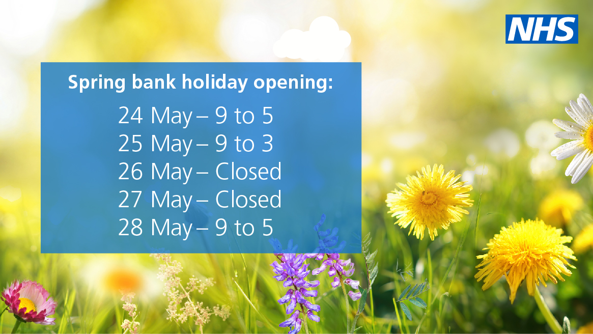 Thanks for contacting us today. We hope you have a sunny spring bank holiday weekend. Below are our opening hours over the next few days. Our knowledge base is available 24 hours a day: faq.nhsbsa.nhs.uk/knowledgebase/…