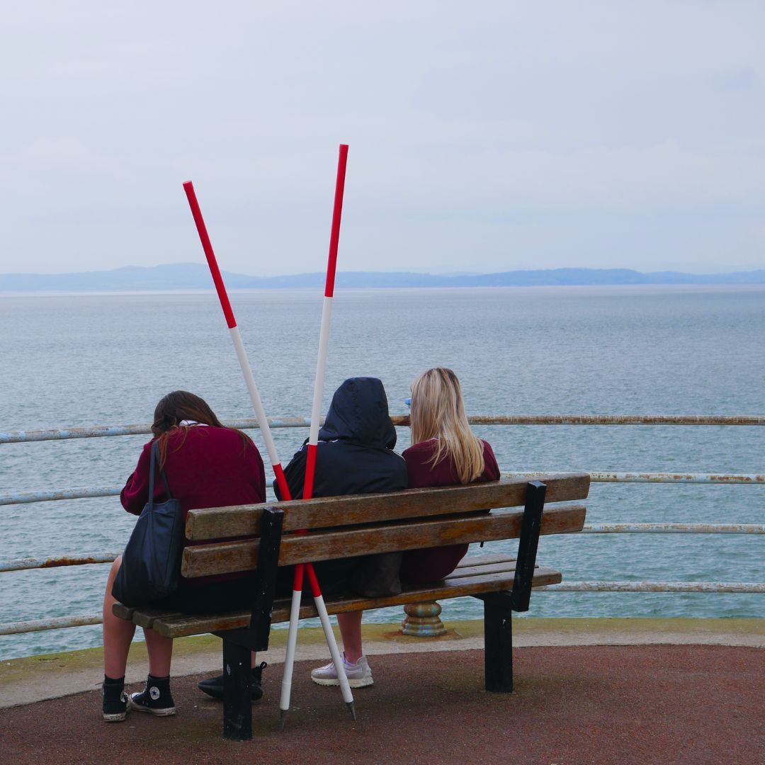 Some more snaps of our geographers in Morecambe! Here our students are taking a quick break at the beautiful lookout point at the end of the stone jetty. #LGGSDifference