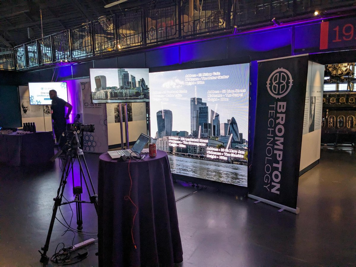 We are excited to be exhibiting at the Science Museum today, supporting the launch of Kinly XR. 

Thank you to our partners @LEDAbsen and @PSCo_ for supporting us with their LED equipment.

#BromptonTechnology #LEDProcessing #KinlyXR #London