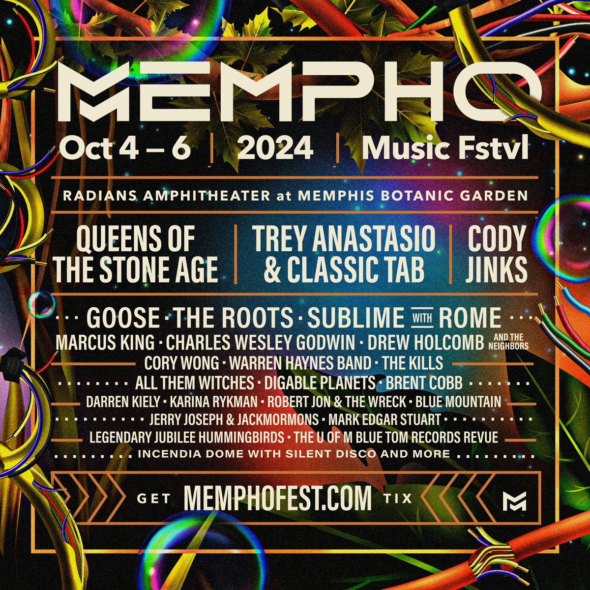 MemphoFest's tweet photo. ⚡️LINEUP DROP⚡️The 2024 Mempho Music Festival Lineup is HERE!

Join @queensofthestoneage, @treyanastasio &amp; Classic TAB, @codyjinks @goosetheband, @theroots, @sublimewithrome and MORE!!!

Grab your tickets now! Tickets, festival info, and more is at https://t.co/lvLswchgxo 🤘🏼✨ https://t.co/SZr9pQqeOE