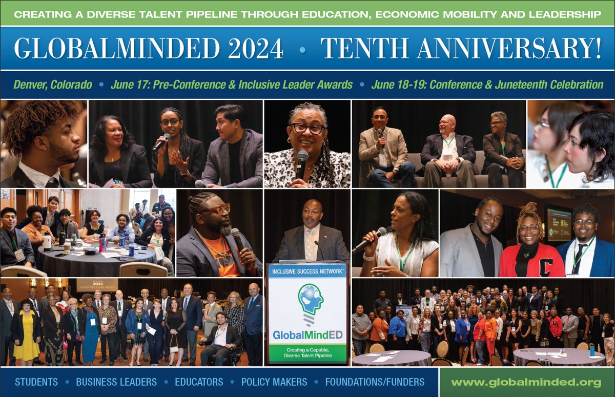 Attend the 2024 GlobalMindED Conference for collaboration and collective impact among educators, entrepreneurs, business leaders, policymakers, nonprofits, and first-generation college students. Learn more: globalminded.org/2024-globalmin…