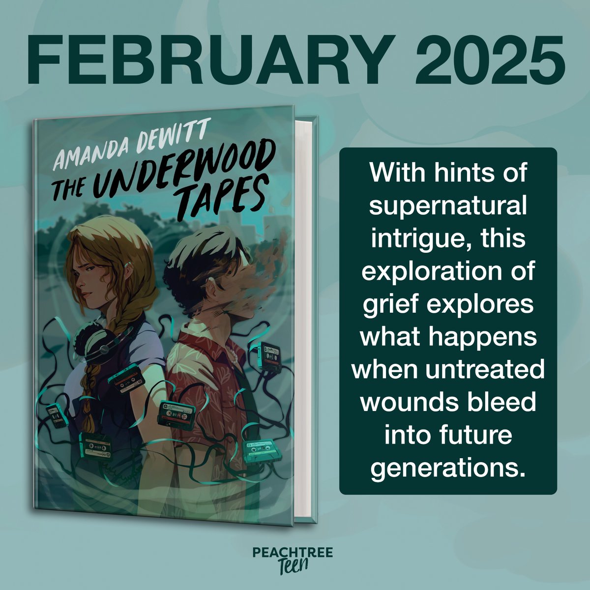 COVER REVEAL! The AMAZING cover of THE UNDERWOOD TAPES is here! Coming next year from @AmandaMDeWitt! #yalit #coverreveal