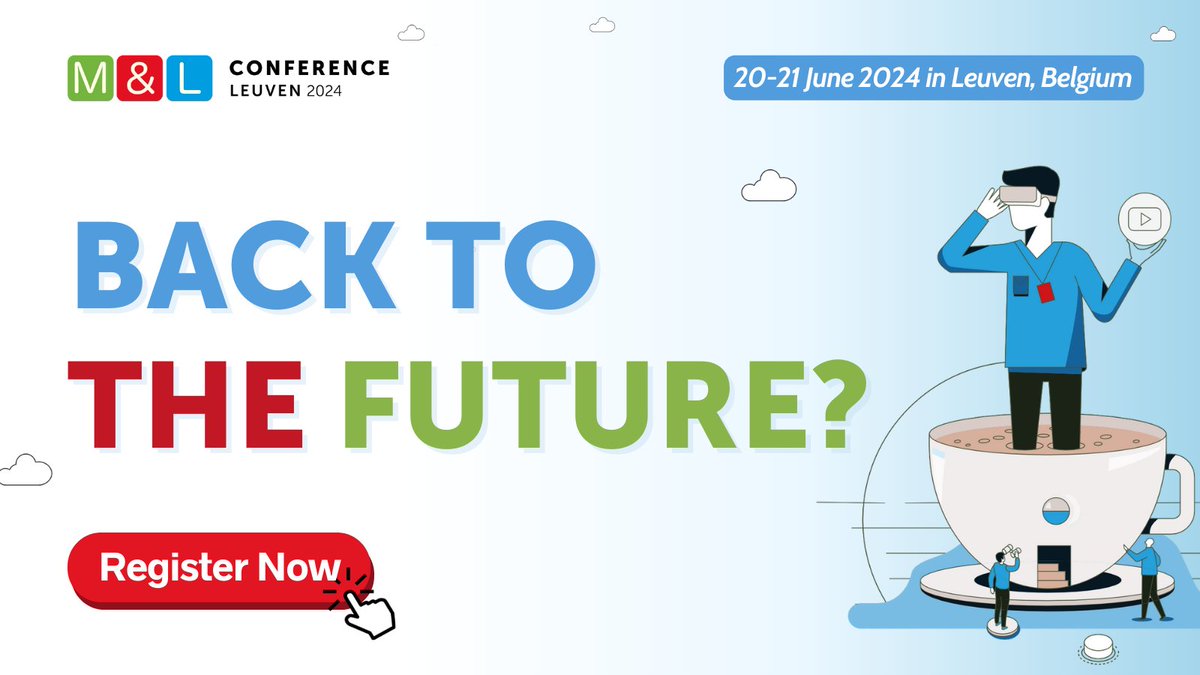 🚀 Join us for the Media &amp; Learning 2024: Back to the Future? conference! 🎓

📅20-21 June, 2024
📍 Leuven, Belgium

🔍 Thought-provoking keynotes, workshops, and discussions await! 

Learn more and register now ➡️conference.media-and-learning.eu

#MandL24 #BackToTheFuture