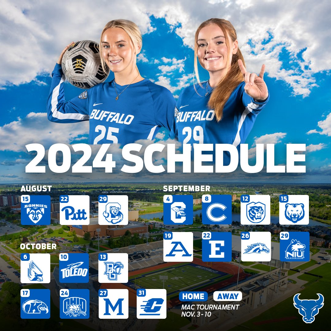 📆 Mark your calendars 📆 The 2024 schedule is officially here! 🤘 #UBhornsUP | #WeAreOne | #CARE