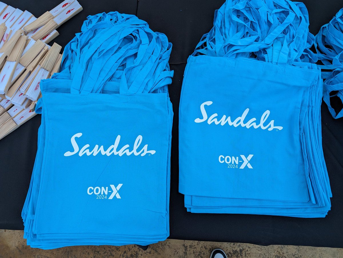 Special thanks to Sandals for providing special bags at Con-X 2024! #conx2024 #afterx2024 #connections #travel #tech #industry #networking #conference #Mallorca #B2B #speakers #sponsors #tourism