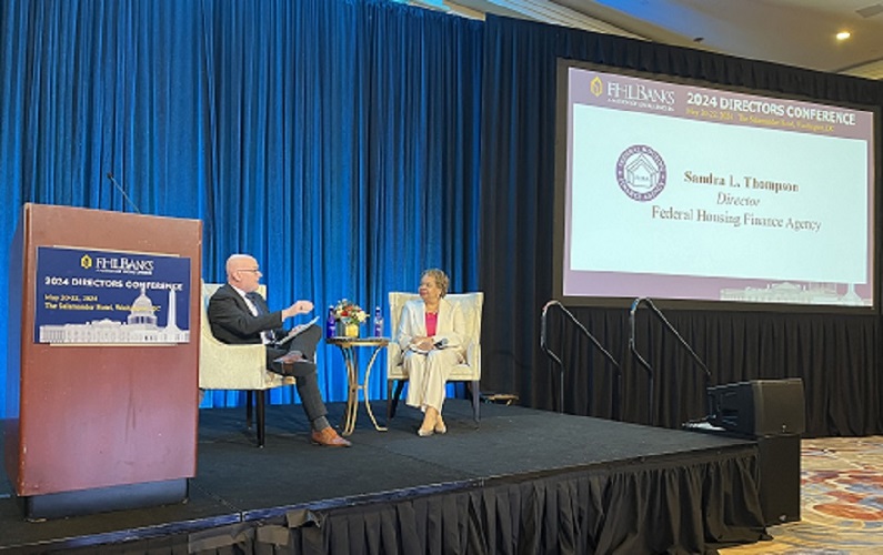 Yesterday, Director Thompson sat down with the Council of Federal Home Loan Banks President &amp; CEO Ryan Donovan to discuss the state of the FHLBank system, the FHLBank System at 100 report (fhfa.gov/AboutUs/Report…), and areas for continued growth.