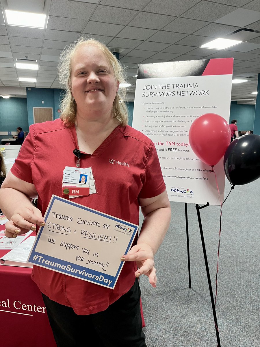 stbcincinnati's tweet photo. In support of National Trauma Survivors Day, UC Health’s Trauma center hosted a Blood Drive🩸It was a huge success. 37 volunteers try to donate, 17 First Time Donors 😀&amp; We collected 29 units 🅾️🅰️🆎🅱️ ❤️‍🩹Up to 87 lives potentially saved!!!
@uc_health @TraumaSurvivors @HoxworthUC https://t.co/4sgFhmzkYi