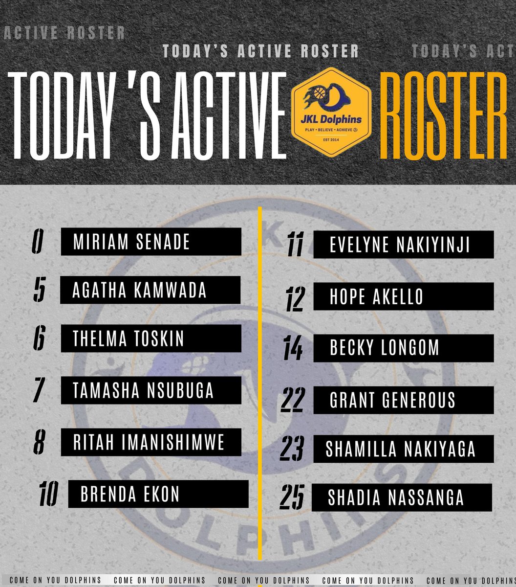 jkldolphins's tweet photo. Lady Dolphins shall be without Capt. @flirshflavia tonight
🆚 Miracle Ravens
#Activeroster
#wnbl24 #ThisIsTheWay🐬 https://t.co/Nq0itZ7pHH