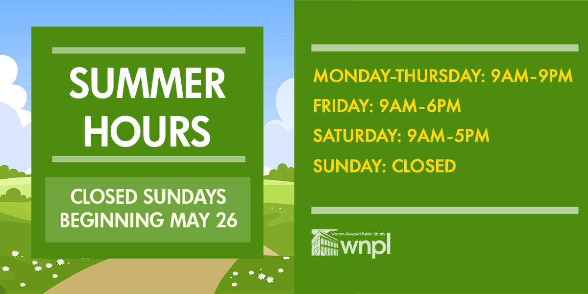 Warren-Newport Public Library tweet media