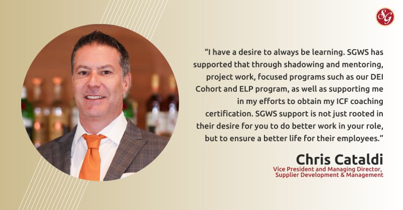 Snaps to Chris Cataldi ’95, VP and Managing Director, Supplier Development &amp; Management, on being a member of Southern Glazer’s Wine and Spirits Exceptional Leaders Program!

Who knew a Pi Lam could excel in the liquor industry?