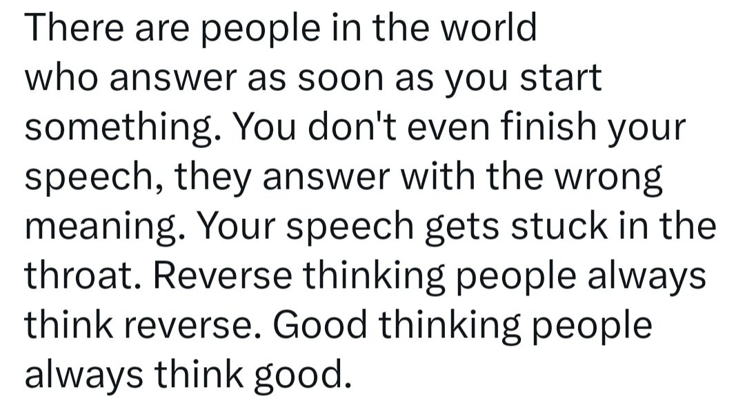 Reverse thinking people