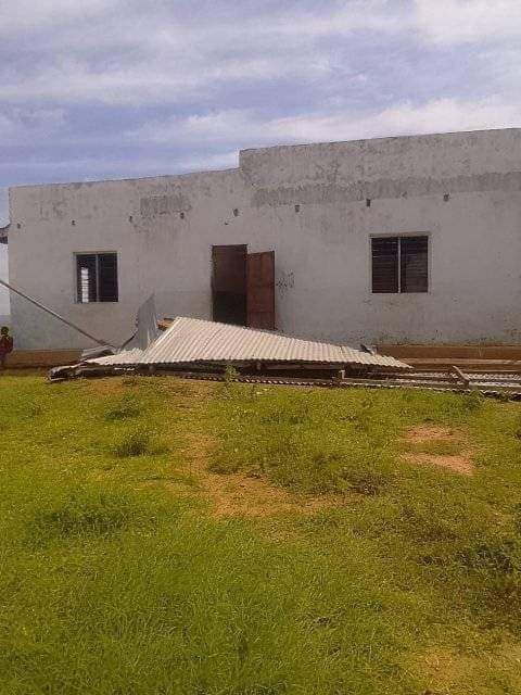 Yasin Juma Facebook update on IALY damage in Kilifi 

'A 4-year-old girl died after strong winds tore off the roof of an ECDE classroom in Kilifi, while a Godown worker died and two injured after a wall collapsed at Salima Gasses Kenya Limited'
Photos and quote © Yasin Juma