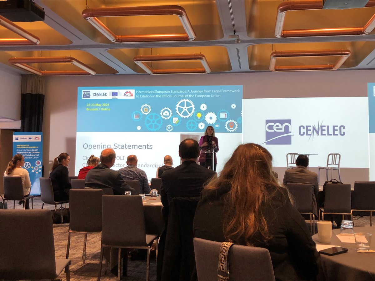 Standards4EU's tweet photo. Our two-day event on #harmonized #standards kicked off today. After the presentations in the morning, the afternoon continued with parallel sessions on #Machinery and #Health. You can find more information on our website: https://t.co/JT2f4frI9V

#TrustStandards https://t.co/pi2kqHFf44