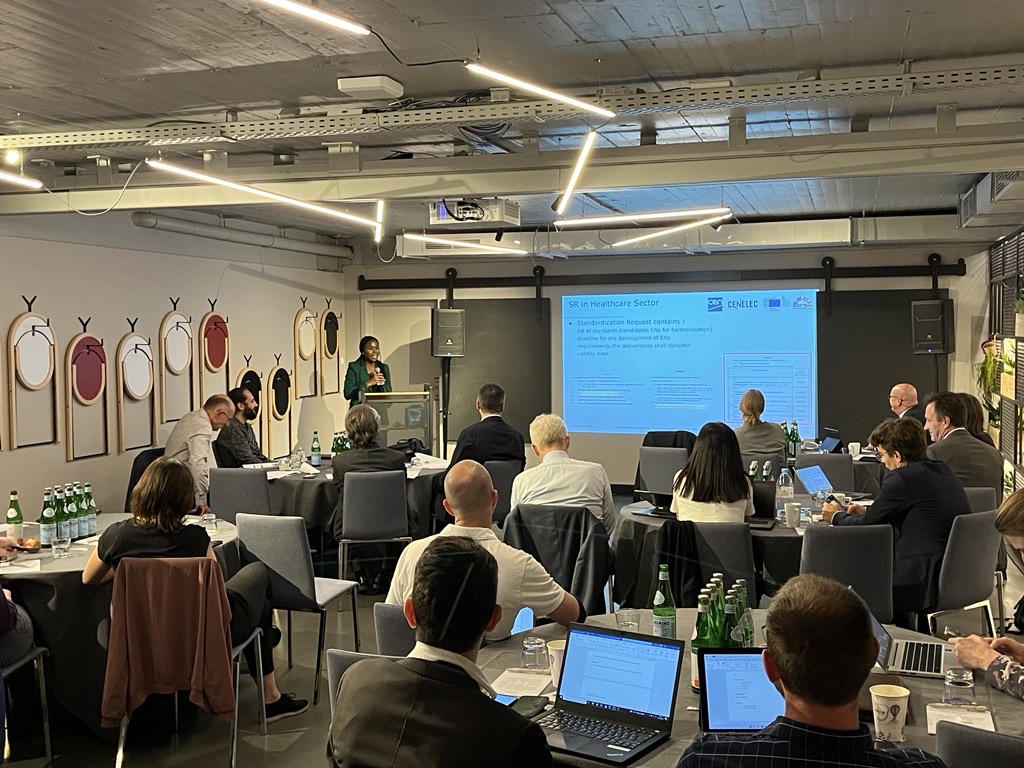Our two-day event on #harmonized #standards kicked off today. After the presentations in the morning, the afternoon continued with parallel sessions on #Machinery and #Health. You can find more information on our website: lnkd.in/dqNqUDBu

#TrustStandards