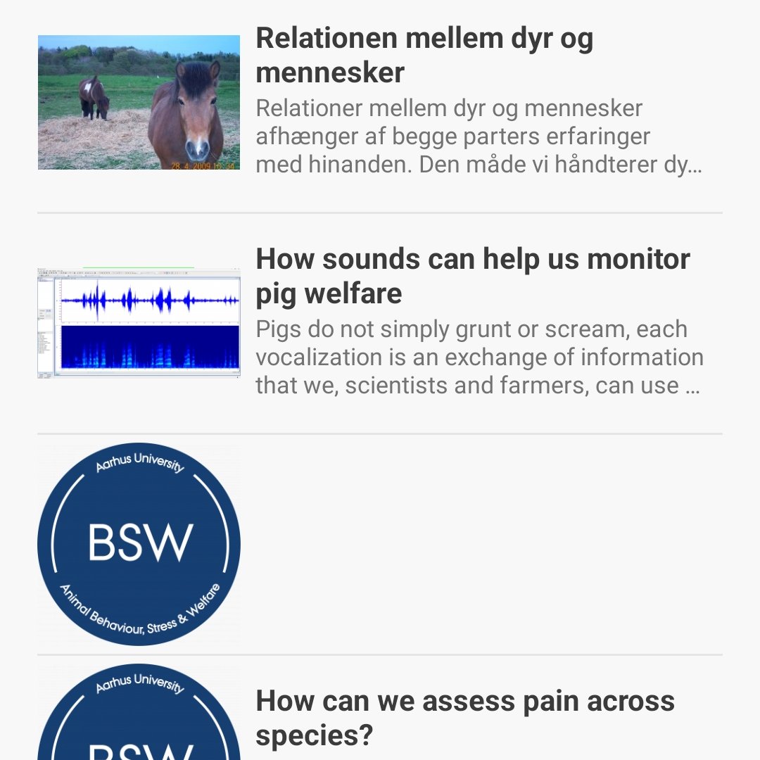 Animal behaviour, stress and welfare - AU (@bsw_anivet) on Twitter photo <a href="/BSW_anivet/">Animal behaviour, stress and welfare - AU</a> members take part in @Naturmodet from tomorrow - find them in #naturmødet app, and at stand 63 incl. talks in Danish/English on... How do we know #WhatAnimalsWant ? the #HumanAnimalRelationship, #cognition in🐐, #behaviour, #bioacoustics, #pain &🐄calf contact. <a href="/BSW_anivet/">Animal behaviour, stress and welfare - AU</a> members take part in @Naturmodet from tomorrow - find them in #naturmødet app, and at stand 63 incl. talks in Danish/English on... How do we know #WhatAnimalsWant ? the #HumanAnimalRelationship, #cognition in🐐, #behaviour, #bioacoustics, #pain &🐄calf contact.
