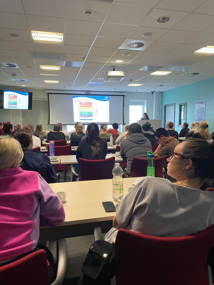 BloodBankLTHT's tweet photo. Jay Faulkner, Aneesa Birader, and Sue Rabett presented today. The hospital transfusion team have facilitated an amazing day for our transfusion assessors in the clinical area @Leeds_Childrens @OncologyLeedsTH @LeedsHospitals @lthtwande @PathLeeds @LTHTTheatreTri https://t.co/m9FZTkZ2eO