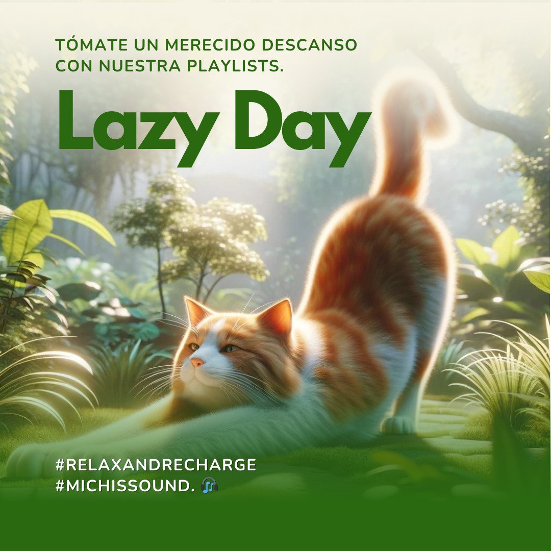 Sumérgete en 'Lazy Day', la playlist perfecta para relajarte y recargar energías. Disfruta de melodías suaves y ritmos tranquilos. 🎶✨ #LazyDayPlaylist #MúsicaParaEstudiar #StudyVibes #ConcentraciónYCalma #TranquilMusic #MichisSound
youtube.com/playlist?list=…