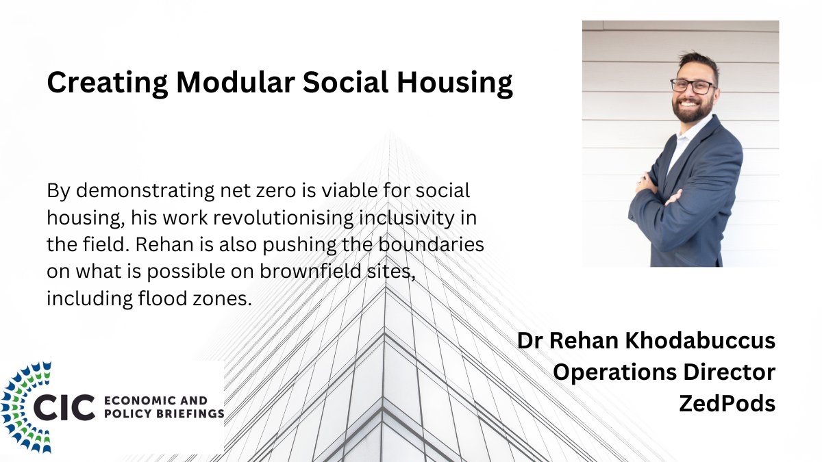 First Confirmed 10 July E&amp;P Speaker...Dr Rehan Khodabuccus
tinyurl.com/2fxvzs5z

Follow the link for more information and to claim your space for the next briefing where Rehan from <a href="/ZEDpods/">@zedpods</a> will speak on Modular Housing
#ConstructionIndustry #modularconstruction #Events
