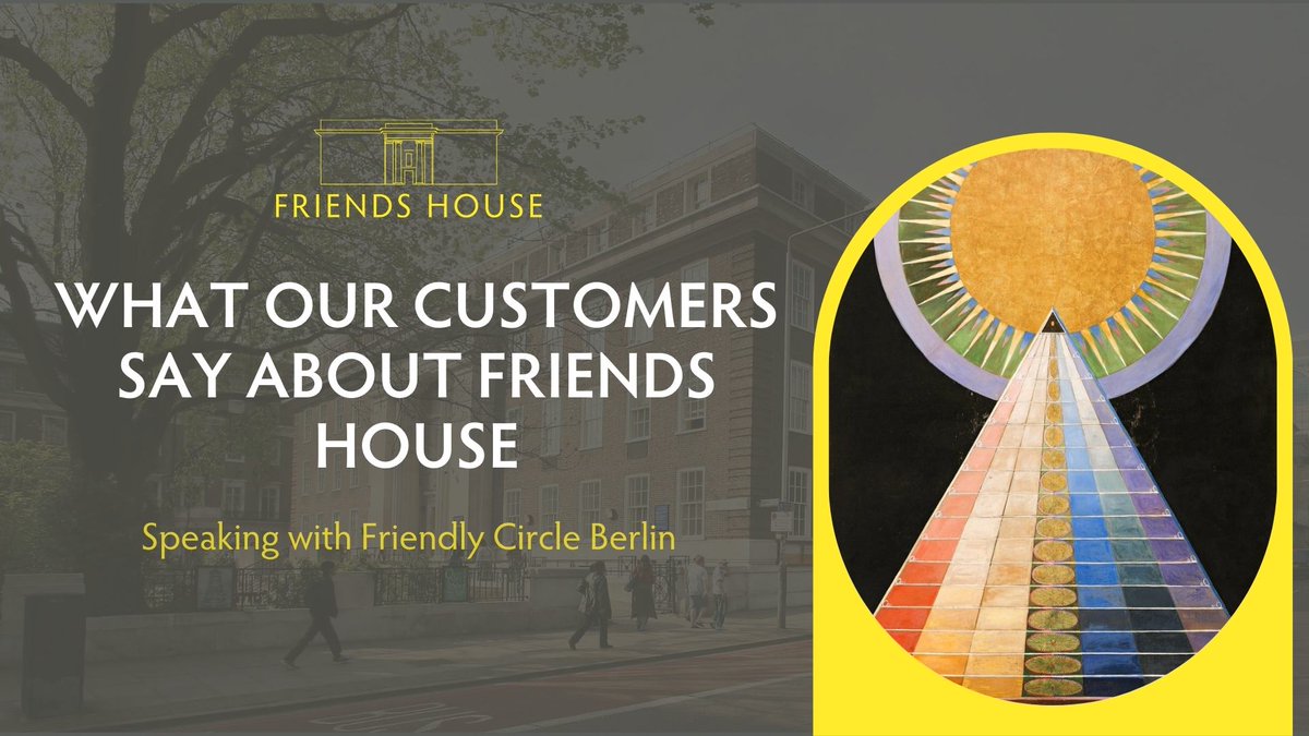 Our very first customer testimonial video is here! Patrick is from #FriendlyCircleBerlin and held a 3-day hybrid conference in our Benjamin Lay Suite with delegates from the UK, Europe, and the US. In our video he shares his experience with Friends House: youtu.be/p0ImriwZC70?fe…