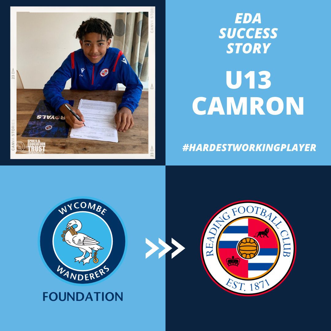 THE STORY CONTINUES...

From the Adams Park Cup to the Elite Development Academy (U11-13), former Chairboy Camron Mpofu signs for Manchester United U15's.

A huge congratulations to Camron!

But he won’t be the last... is your child the next EDA Superstar?