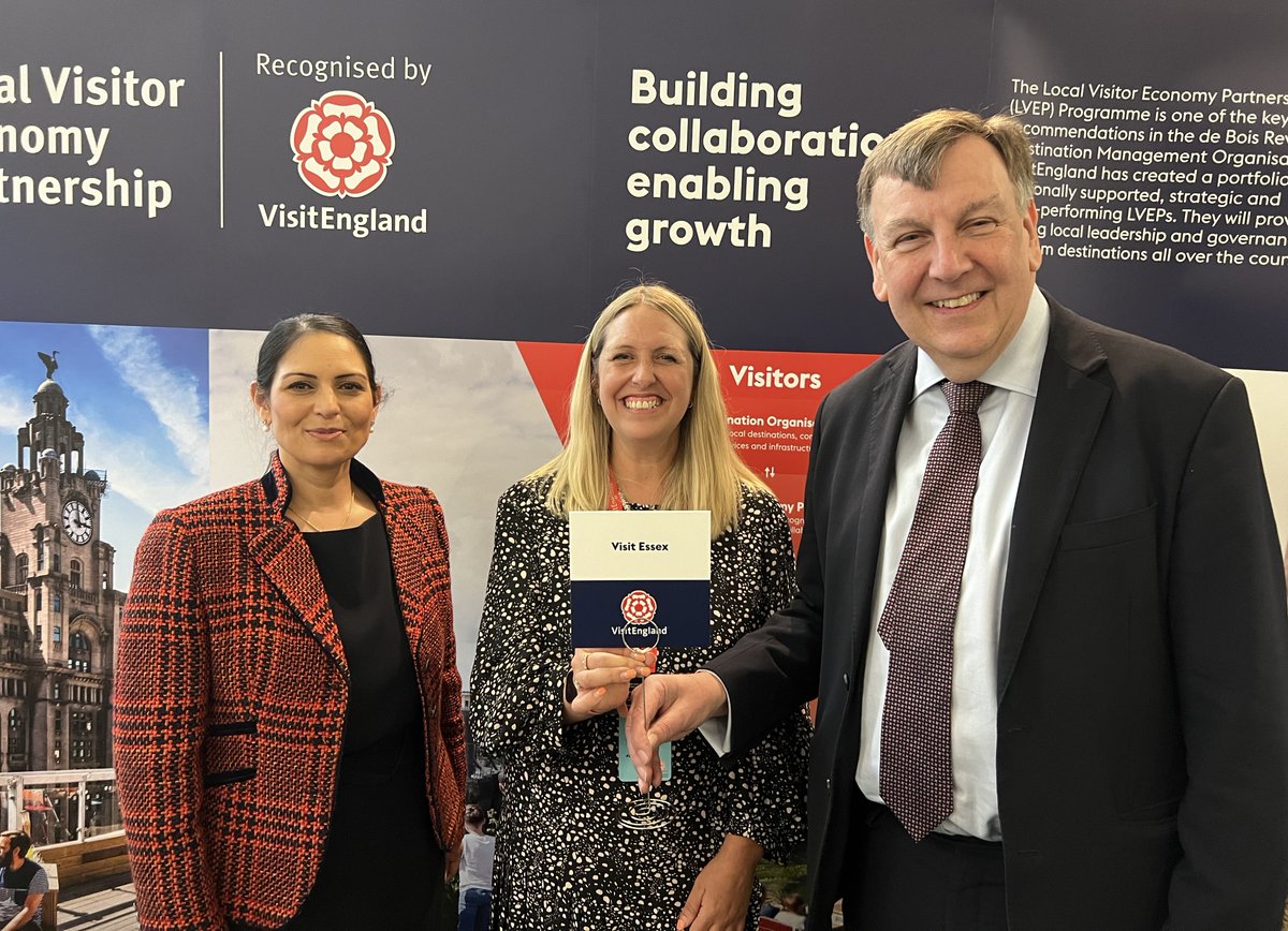 Thanks so much @pritipatel & @JWhittingdale by coming to the #LVEPShowcase in #Parliament today - great to be demonstrate how #LVEPS are boosting local visitor economies @VisitEssex #tourism @DCMS