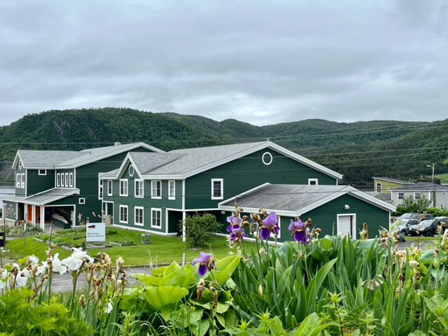 The Marine Centre here is the summer campus for Marine Biology students from Memorial University. They spend their summers here diving in Bonne Bay and studying the marine life in this area. Not a bad gig in the summer for these young people.