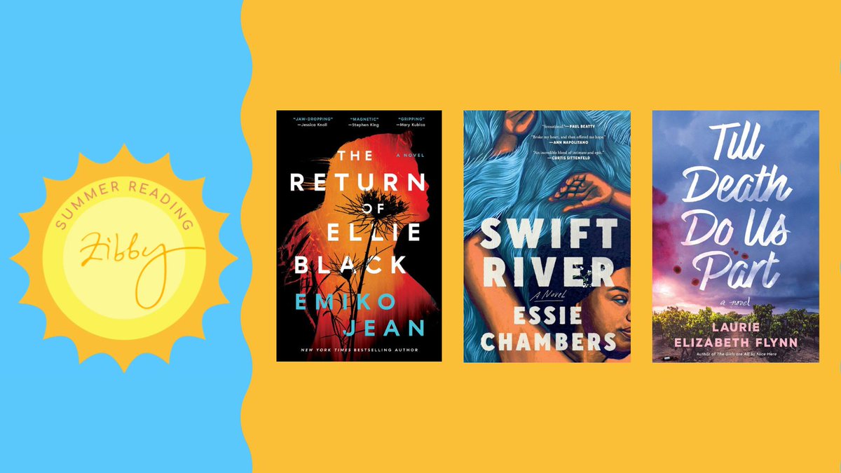 Simon & Schuster (@simonbooks) on Twitter photo Three titles on <a href="/zibbyowens/">Zibby Owens</a>'s Ultimate Summer Reading List! ☀️🕶️ Featuring Emiko Jean's THE RETURN OF ELLIE BLACK, <a href="/essiejchambers/">essie chambers</a>'s SWIFT RIVER, and <a href="/laurellizabeth/">Laurie Elizabeth Flynn Updates</a>'s TILL DEATH DO US PART.
Read the lists: spr.ly/6011dIVUV Three titles on <a href="/zibbyowens/">Zibby Owens</a>'s Ultimate Summer Reading List! ☀️🕶️ Featuring Emiko Jean's THE RETURN OF ELLIE BLACK, <a href="/essiejchambers/">essie chambers</a>'s SWIFT RIVER, and <a href="/laurellizabeth/">Laurie Elizabeth Flynn Updates</a>'s TILL DEATH DO US PART.
Read the lists: spr.ly/6011dIVUV