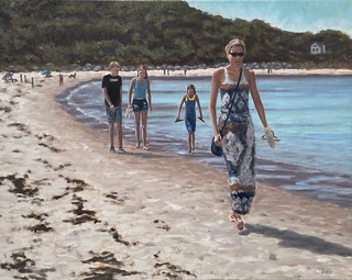 Its another gorgeous warm day in Nova Scotia! Maybe todays the day to get out of the city and go a walk on the beach! Craig Gunn, Strolling Carter's Beach, Nova Scotia, Oil on Canvas, 16'x20' #localart #halifaxart #halifaxns #artwork #artgallery #artcollector