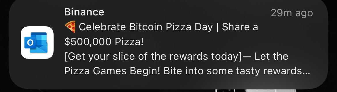 btcdaypizza's tweet photo. Yessir @binance. Lets celebrate with $PIZZA 🍕 https://t.co/v9Oxa9qQgr