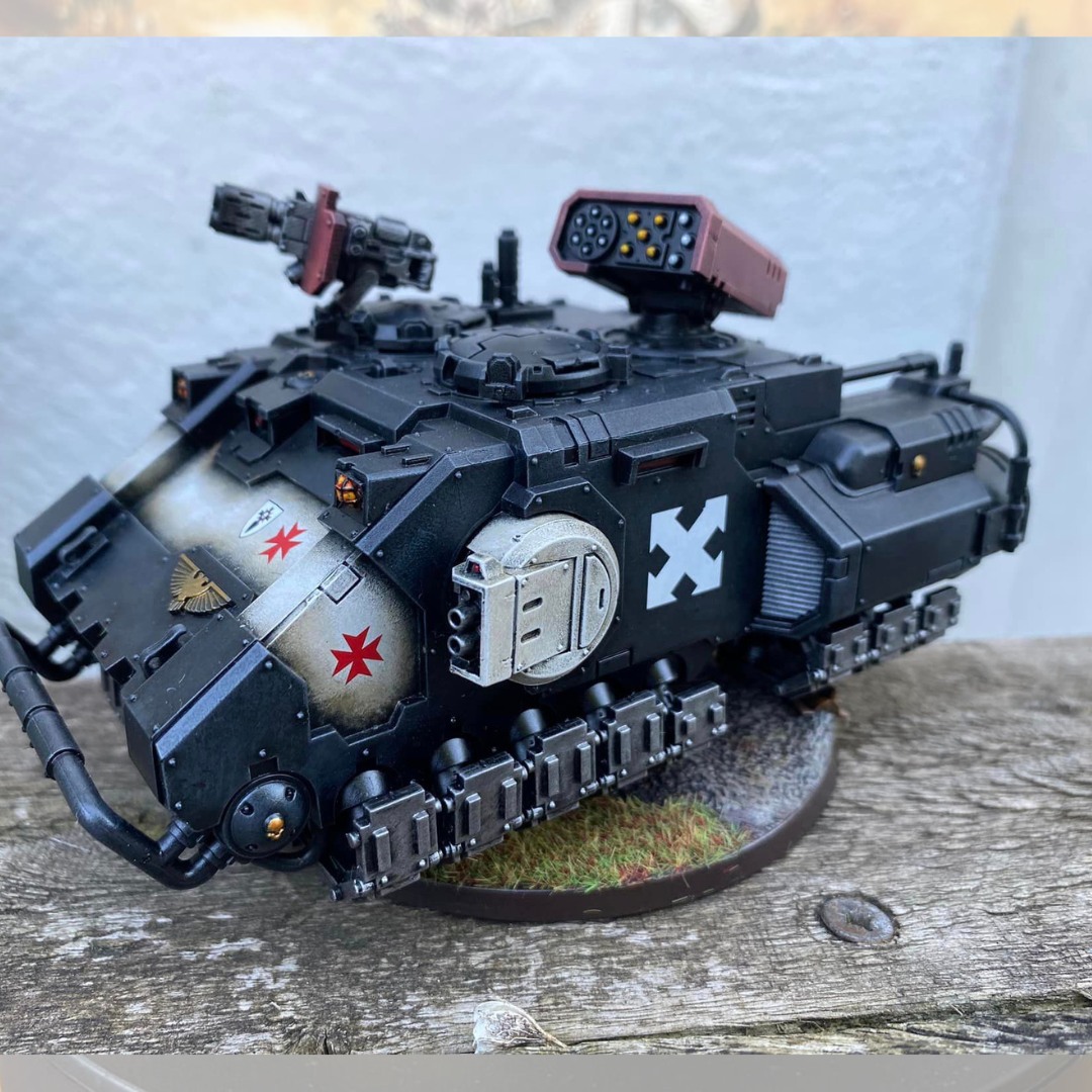 Another submission for our #jun24btbannercompetition. Time a #blacktemplar #impulsor from Dave Taylor  

#bttanks #blacktemplars #40k #modelpainting #blacktemplars_40k #warhammer #spacemarine #citadel #gamesworkshop #eternalcrusader #primaris #gw #paintingwarhammer