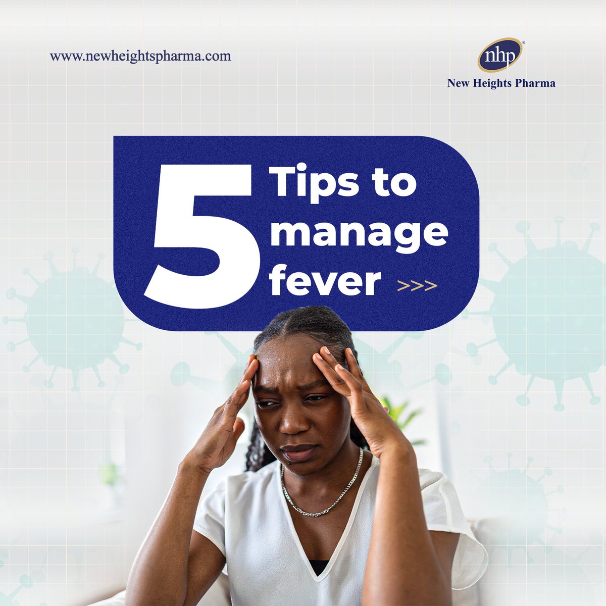NewHeightPharma's tweet image. Feeling feverish?
Use these tips to take care of yourself, if symptoms persist, consult your doctor! 

#FeverManagement #HealthTips2024 #StayHealthy
